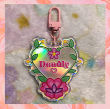 Load image into Gallery viewer, Deadly Floral keychain