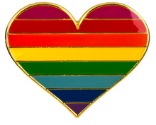 Load image into Gallery viewer, Heart Pride Pins
