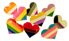 Load image into Gallery viewer, Heart Pride Pins