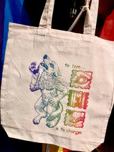 Load image into Gallery viewer, Serpent Stag Hand screen-printed Totes