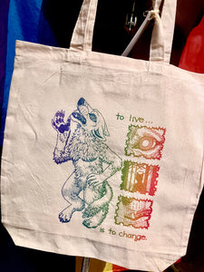 Serpent Stag Hand screen-printed Totes