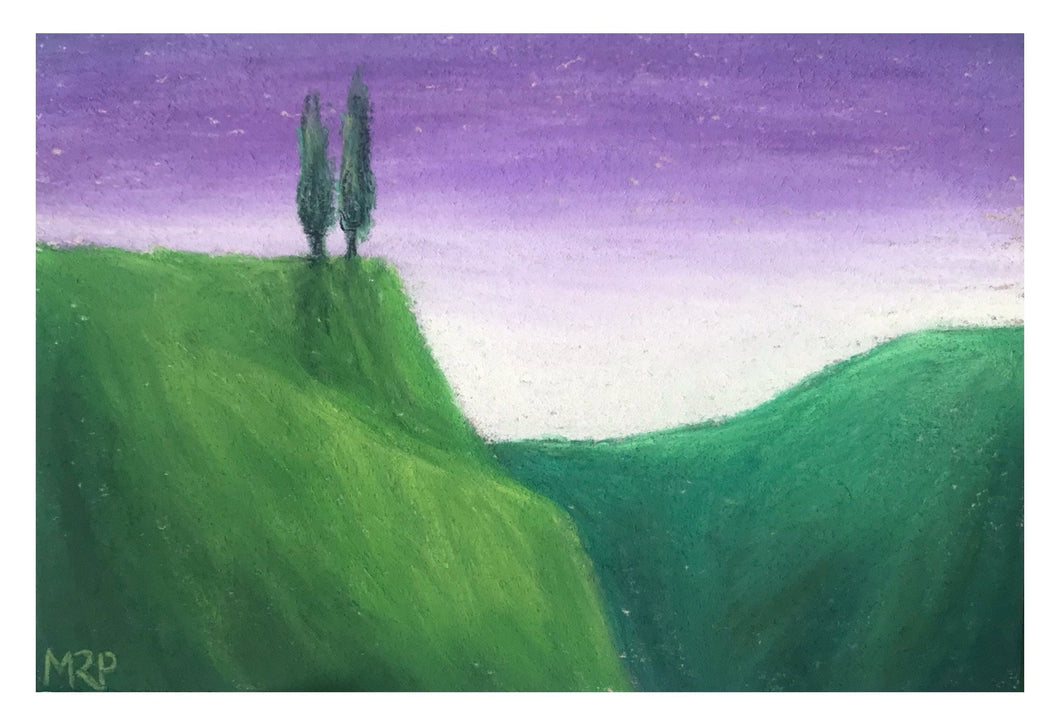 Calming Vista, pride flag landscape print