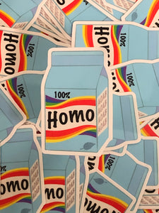 100% Homo Milk ACAB Magnet or Sticker