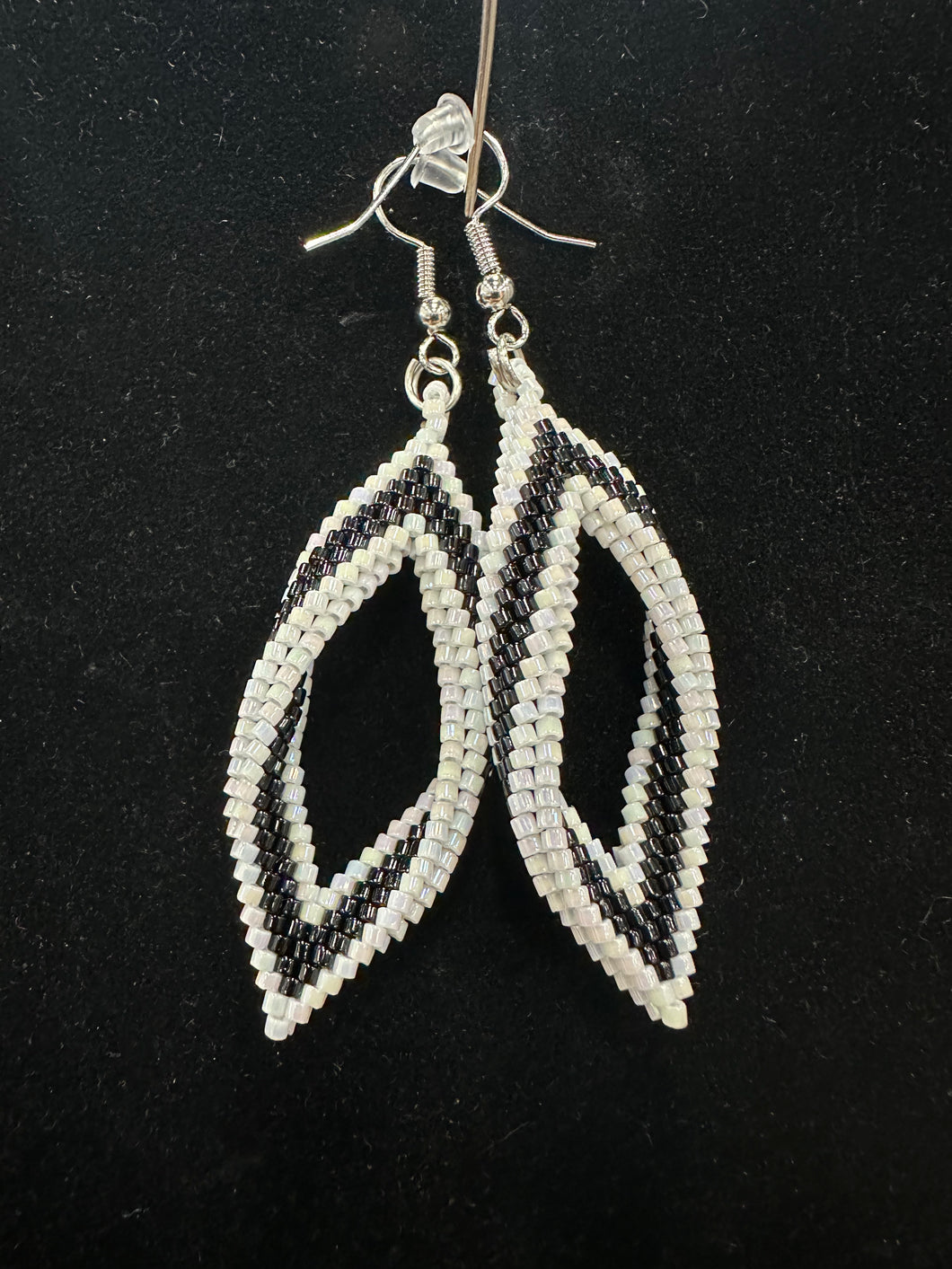Beaded Infinity Delica Earrings