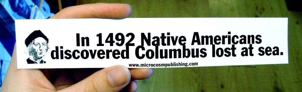 In 1492 Indigenous People Discovered Columbus Sticker