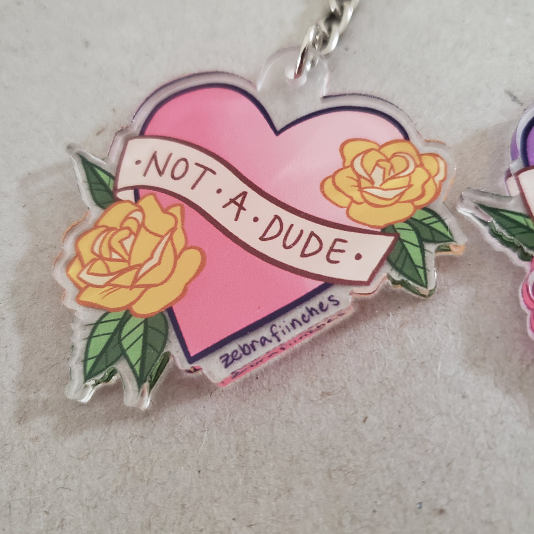 Not A Lady / Not A Dude - Keychain
