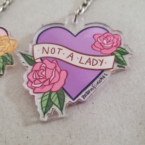 Not A Lady / Not A Dude - Keychain
