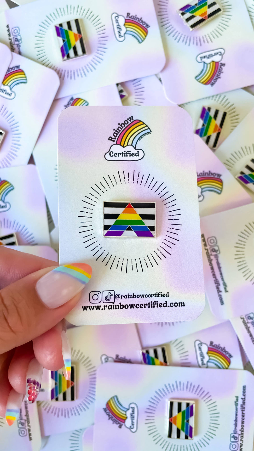 Straight Ally LGBTQIA+ Pin