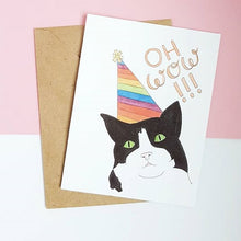 Load image into Gallery viewer, Birthday Cat Greeting Card