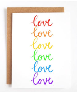 Love in Rainbows Greeting Card