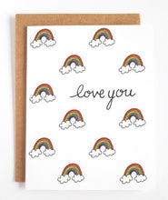 Load image into Gallery viewer, Love You Rainbows Greeting Card
