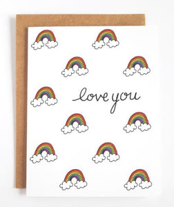 Love You Rainbows Greeting Card