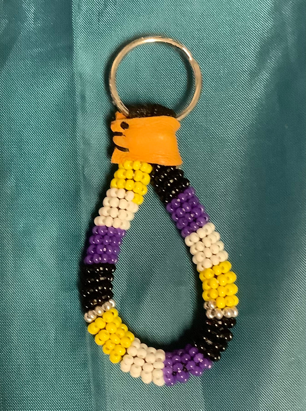 Beaded Pride Keychain