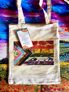 Pride Flag in Paint | Canvas Tote Bag