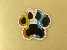 Load image into Gallery viewer, Paw Print Pride Flags Sticker
