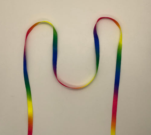 Rainbow Shoelaces 3 Foot/1 Metre