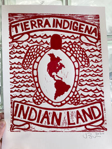 Tierra Indigena, Indian Land Art Print