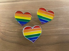 Load image into Gallery viewer, Rainbow Heart Pins