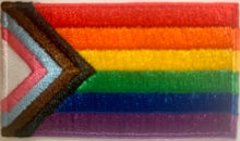 Load image into Gallery viewer, Progress Pride Flag Patch / Intersex Inclusive Progress Patch