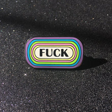 Load image into Gallery viewer, FUCK Pastel Rainbow Hard Enamel Pin