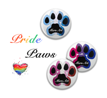 Load image into Gallery viewer, Paw Print Pride Buttons