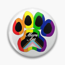 Load image into Gallery viewer, Paw Print Pride Buttons