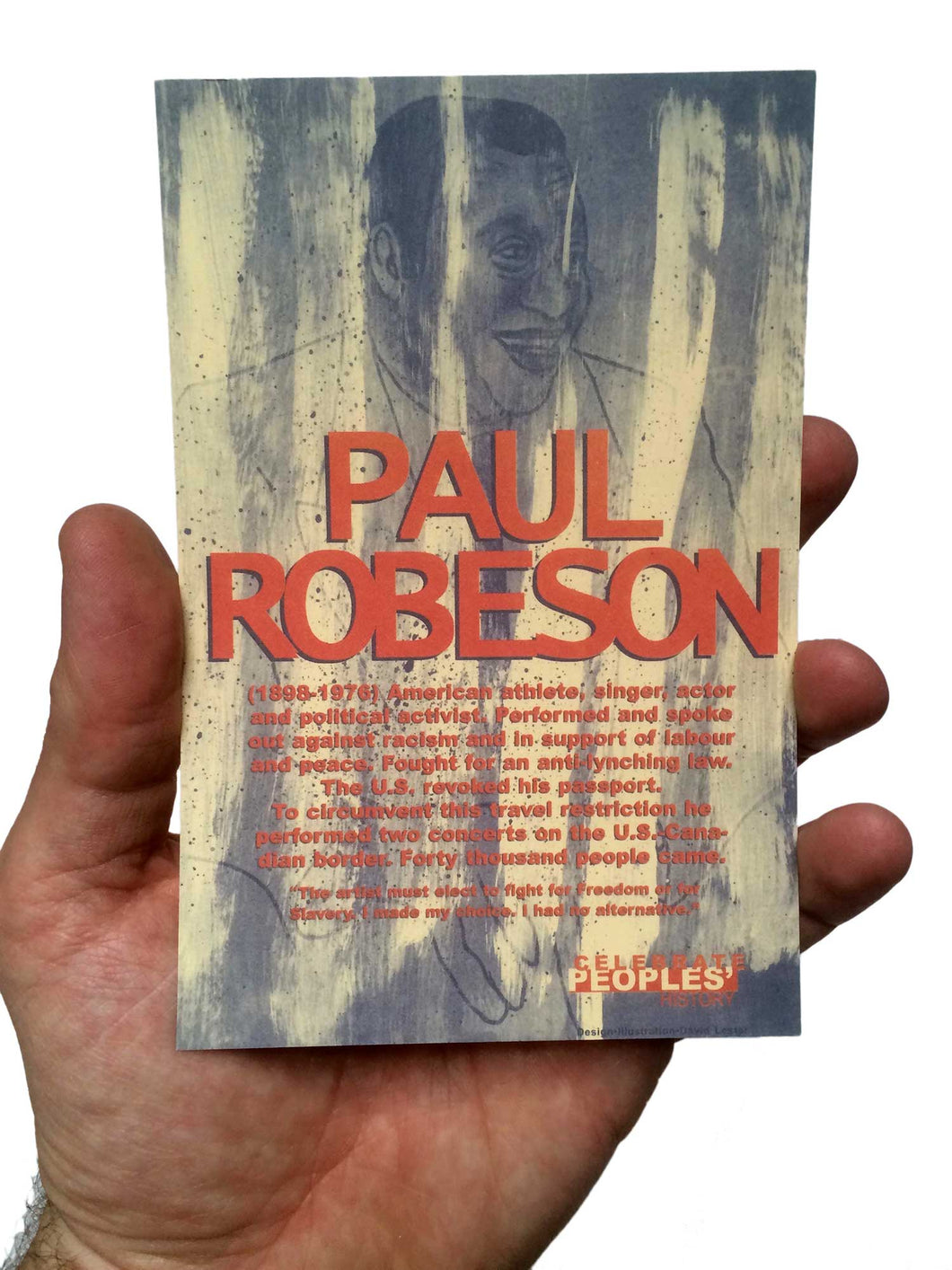Paul Robeson Postcard