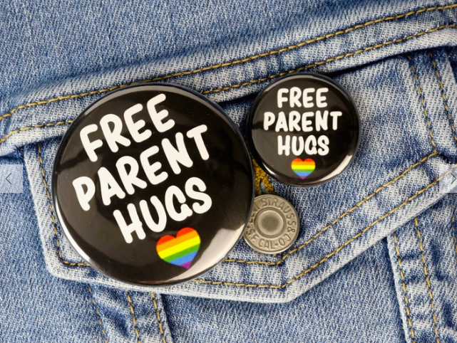 Free Parent Hugs Button