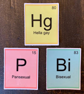 Periodic Table Element Sticker