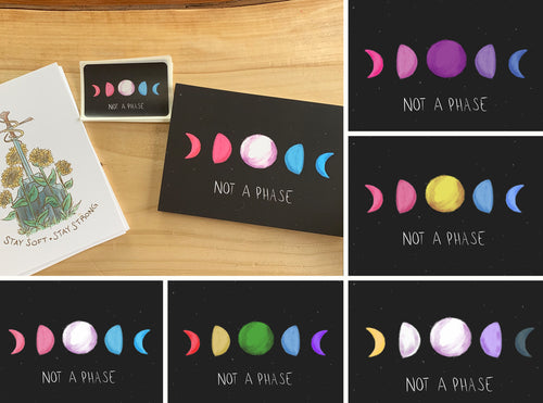 Not A Phase - Phases of the Moon Sticker