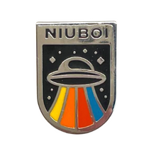 Load image into Gallery viewer, Space Ship Enamel Pin