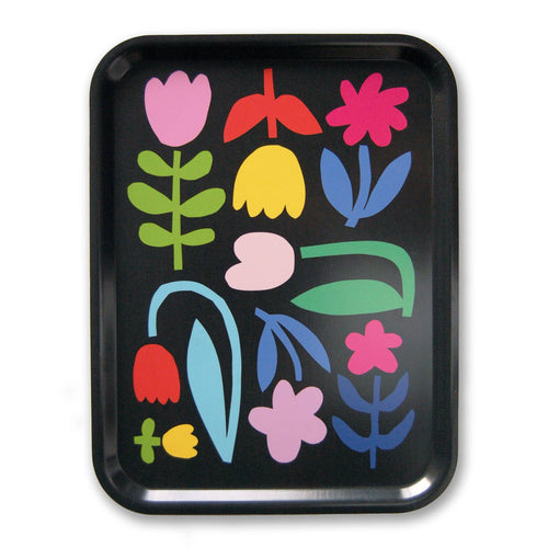 Flower Garden Birch Tray