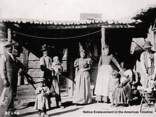 Native Enslavement in the Americas Timeline Zine