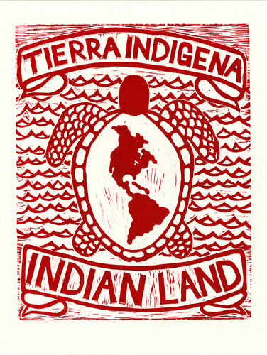 Tierra Indigena, Indian Land Art Print