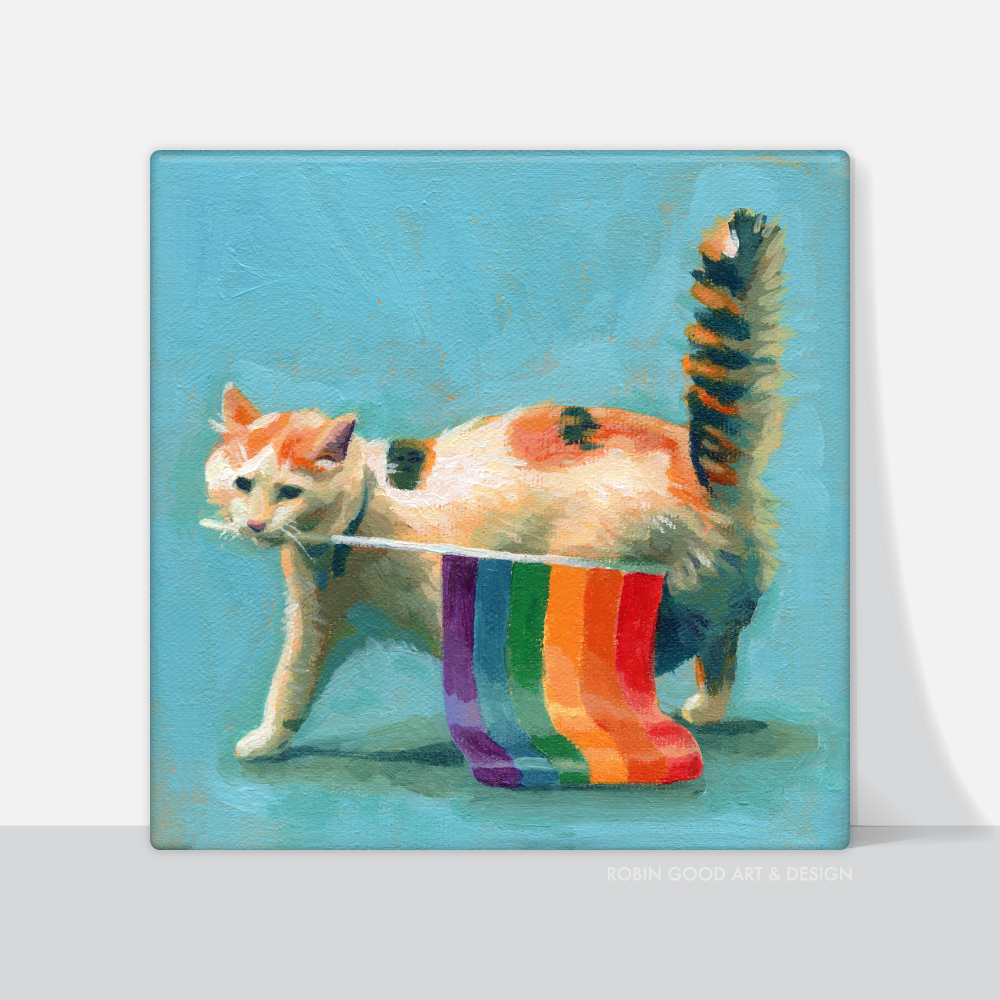 Pride Cat Canvas Print