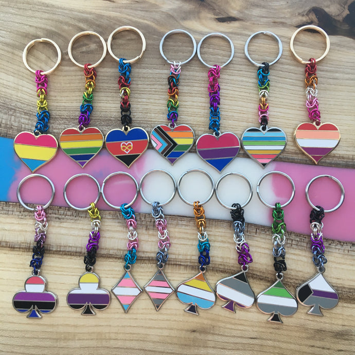 Pride Enamel Keychain Charm