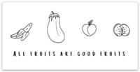 All Fruits Are Good Fruits Sticker
